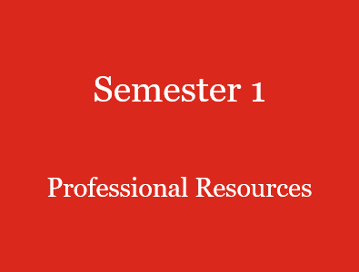 Semester 1 Professional Resources